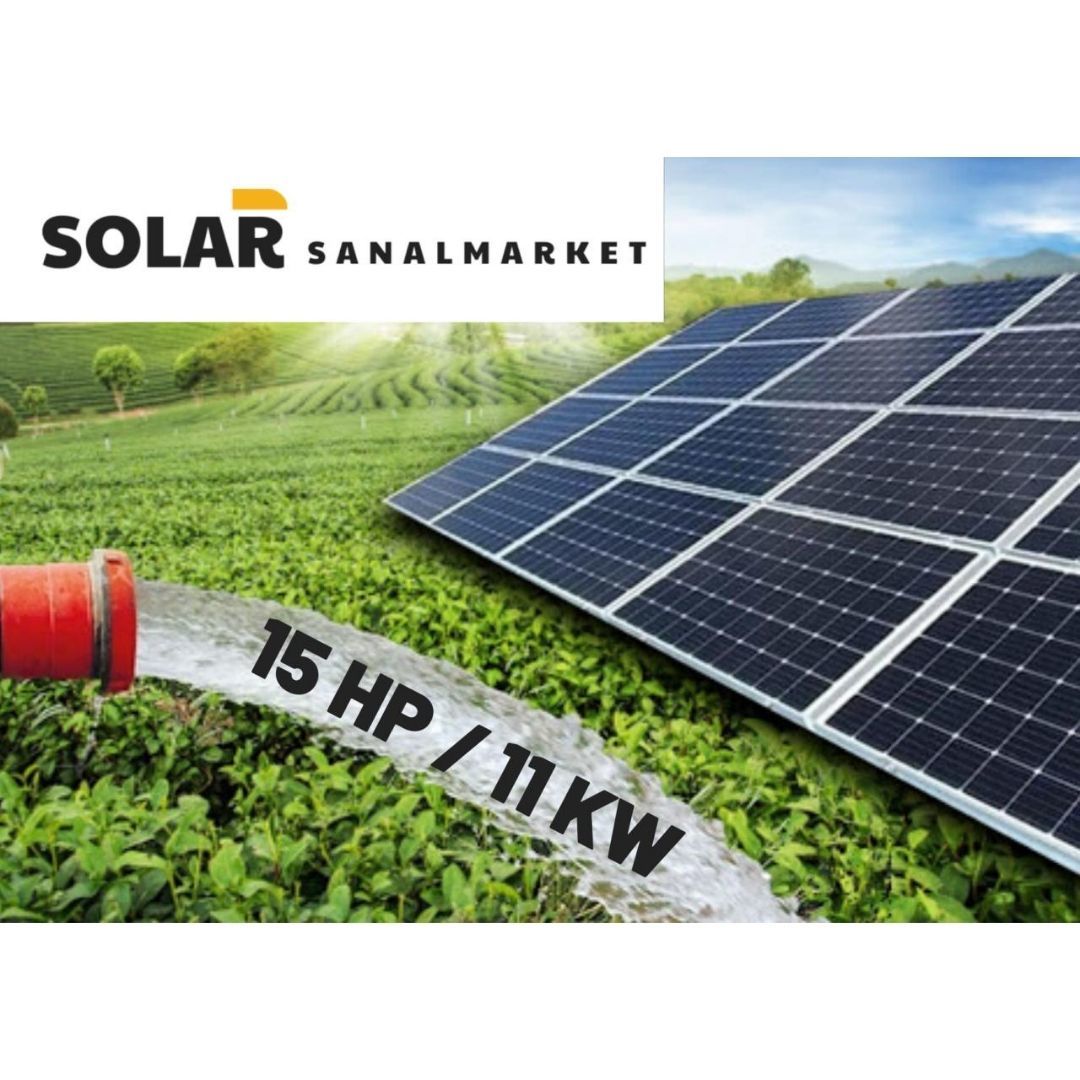 Solar Sanal Market 15 HP/11 KW Tarımsal Sulama Paketi