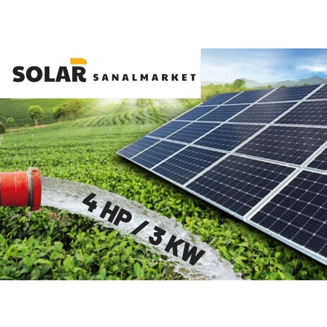 Solar Sanal Market 4 HP/3 KW Tarımsal Sulama Paketi