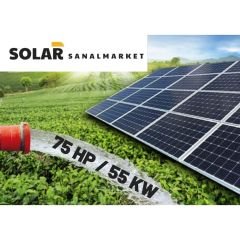 Solar Sanal Market 75 HP/55 KW Tarımsal Sulama Paketi
