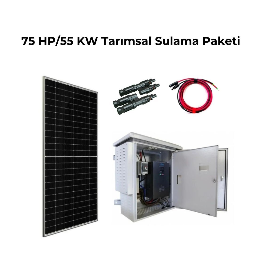 Solar Sanal Market 75 HP/55 KW Tarımsal Sulama Sistemi Paketi