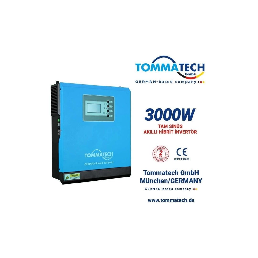 Tommatech New K Serisi 3 KVA 3000 W WATT 24V Akıllı Inverter