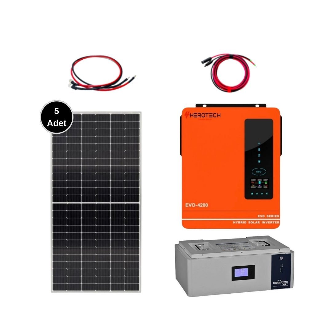 Solar Sanal Market 4 kW Lityum Solar Paket