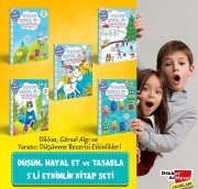 Düşün, Hayal Et ve Tasarla 5'li Etkinlik Seti (Dikkat, Görsel Algı ve Yaratıcı Düşünme