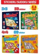 3-6 Yaş Stickerlı Sudoku Seti (Dikkat ve Zeka Geliştiren Bulmacalar Serisi, 260 Adet Çıkartma)