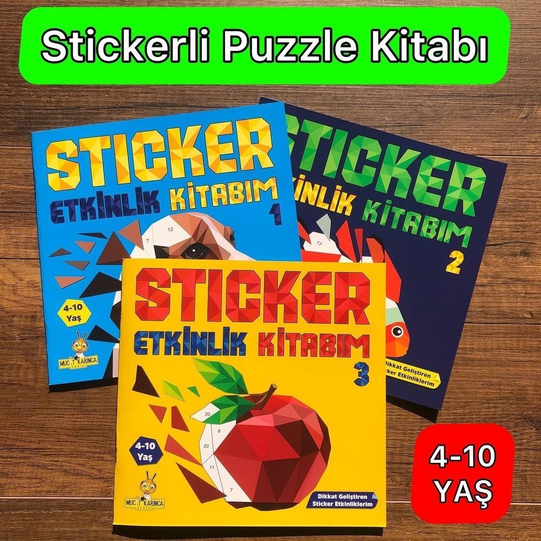 4-10 Yaş Sticker Etkinlik Kitabım Serisi