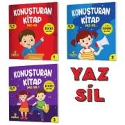 Konuşturan Kitap Serisi YAZ-SİL Kitaplar (Türkçede En Çok Kullanılan 1000 Kelime)