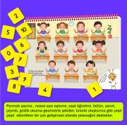 Cırt Cırtlı Matematik Kitabım: 3-6 yaş (Sayılar, Şekiller, Saatler, Örüntüler, Toplama, Çıkarma, Sudoku)