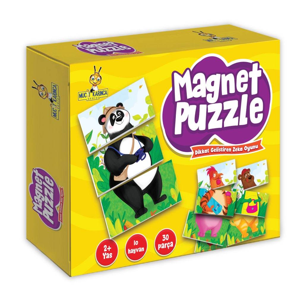 2+ Yaş Dikkat Geliştiren Magnet Puzzle