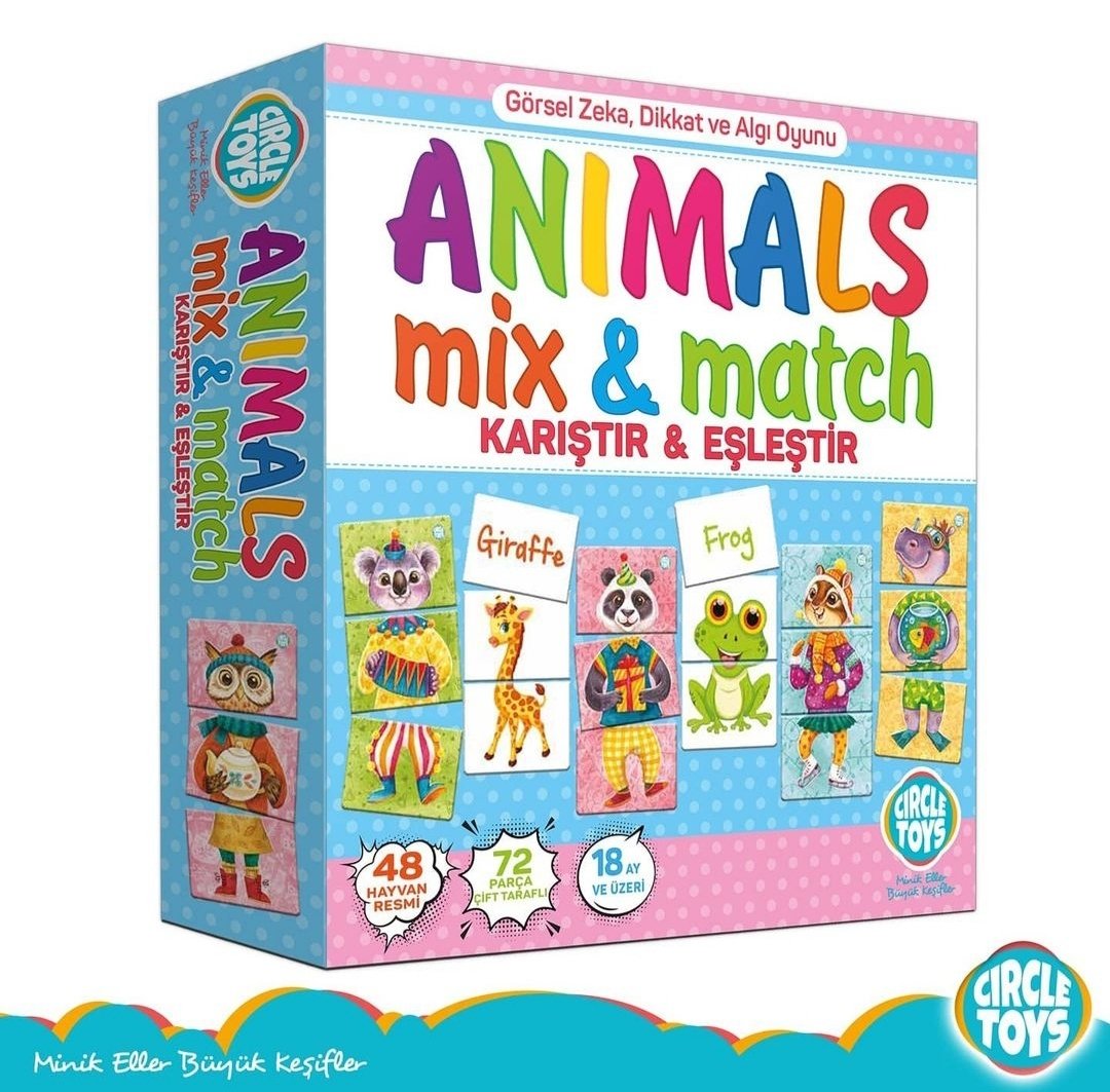 Animals Mix and Match (Karıştır  Eşleştir)