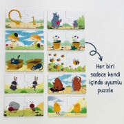 Yaparsam Olur – Benim Ilk Kavramlar Kitabım (Vik Vikli Kitap + 10 Farklı Puzzle + 20 Parça)