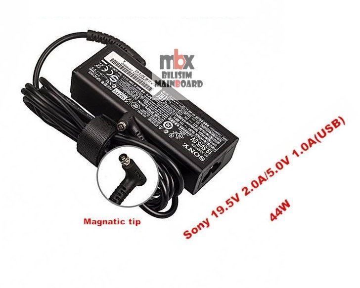 Sony Vaio Flip 13 SVF13N1B4E 19.5V 2.0A Orijinal Adaptör Şarj Aleti VGP-AC19V74