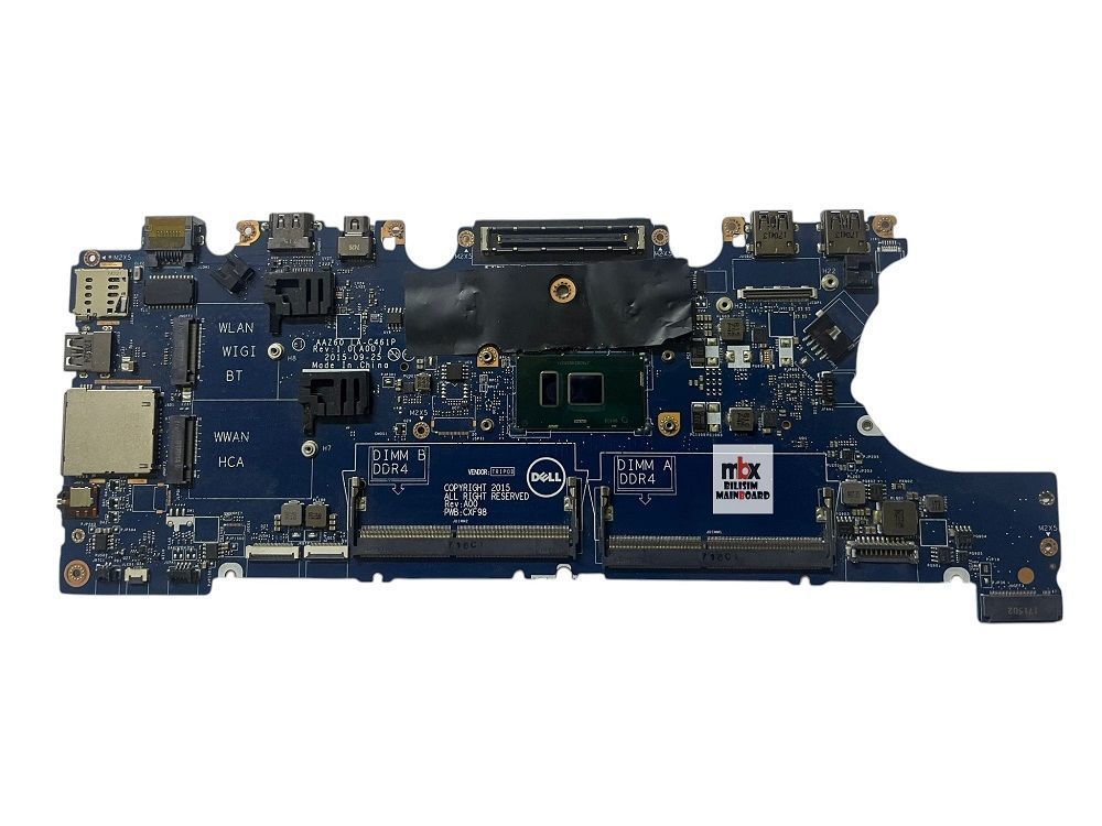LA-C461P Dell Latitude E7470 SR2F1 İ7-6600U Anakart LA-C461P