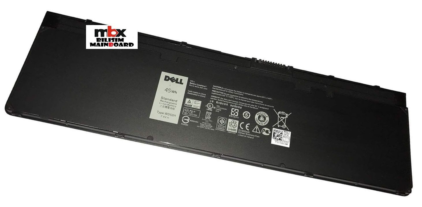 Dell Latitude p22s E7240 E7250 Orijinal Batarya Pil WD52H