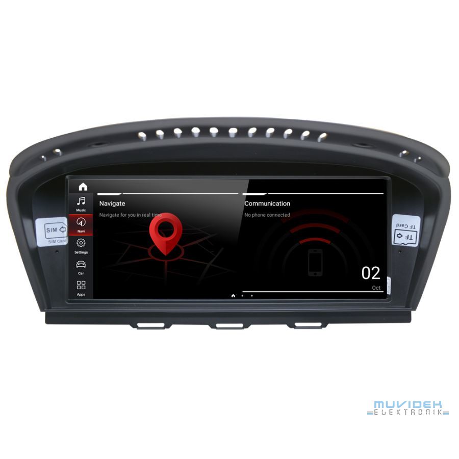 BMW 5 Serisi E60 Android Kablosuz Apple CarPlay Navigasyon Multimedya Cihazı