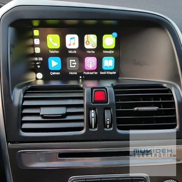 Volvo S60-S80-V40 5 inch ekranlar için Kablosuz Apple CarPlay Uygulaması