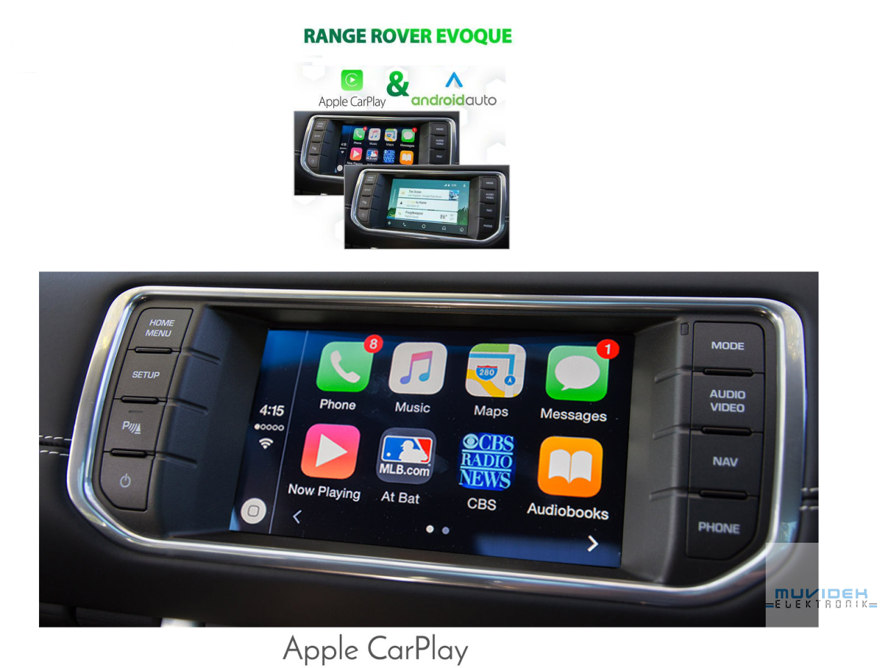 Land Rover Evoque araçlar için Kablosuz Apple CarPlay Uygulaması