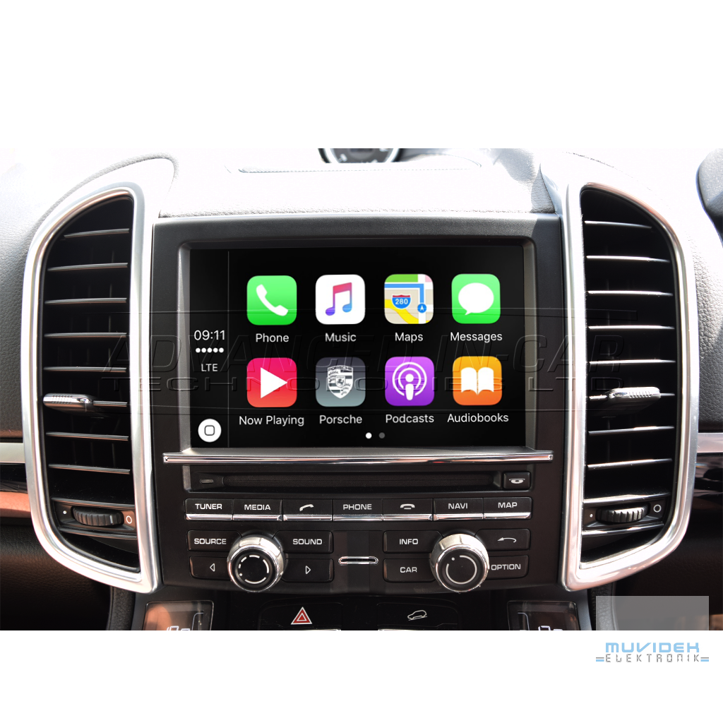Porsche Cayenne Kablosuz Apple CarPlay ve Android Auto Uygulaması