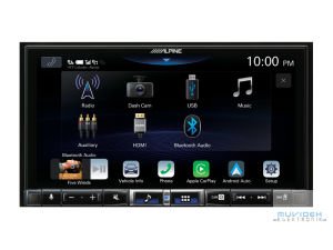 Alpine İLX-705D 2DIN Premium Dijital Medya İstasyonu, DAB+ dijital radyo özellikli araç stereo sistemi, Apple CarPlay ve Android Auto uyumluluğu