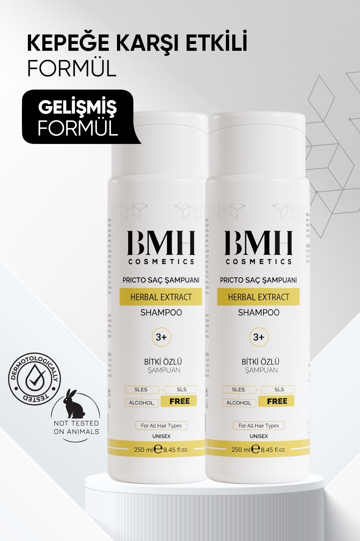 BMH 3+ Pricto  Seboreik Dermatit Kepek Şampuanı X2 ADET