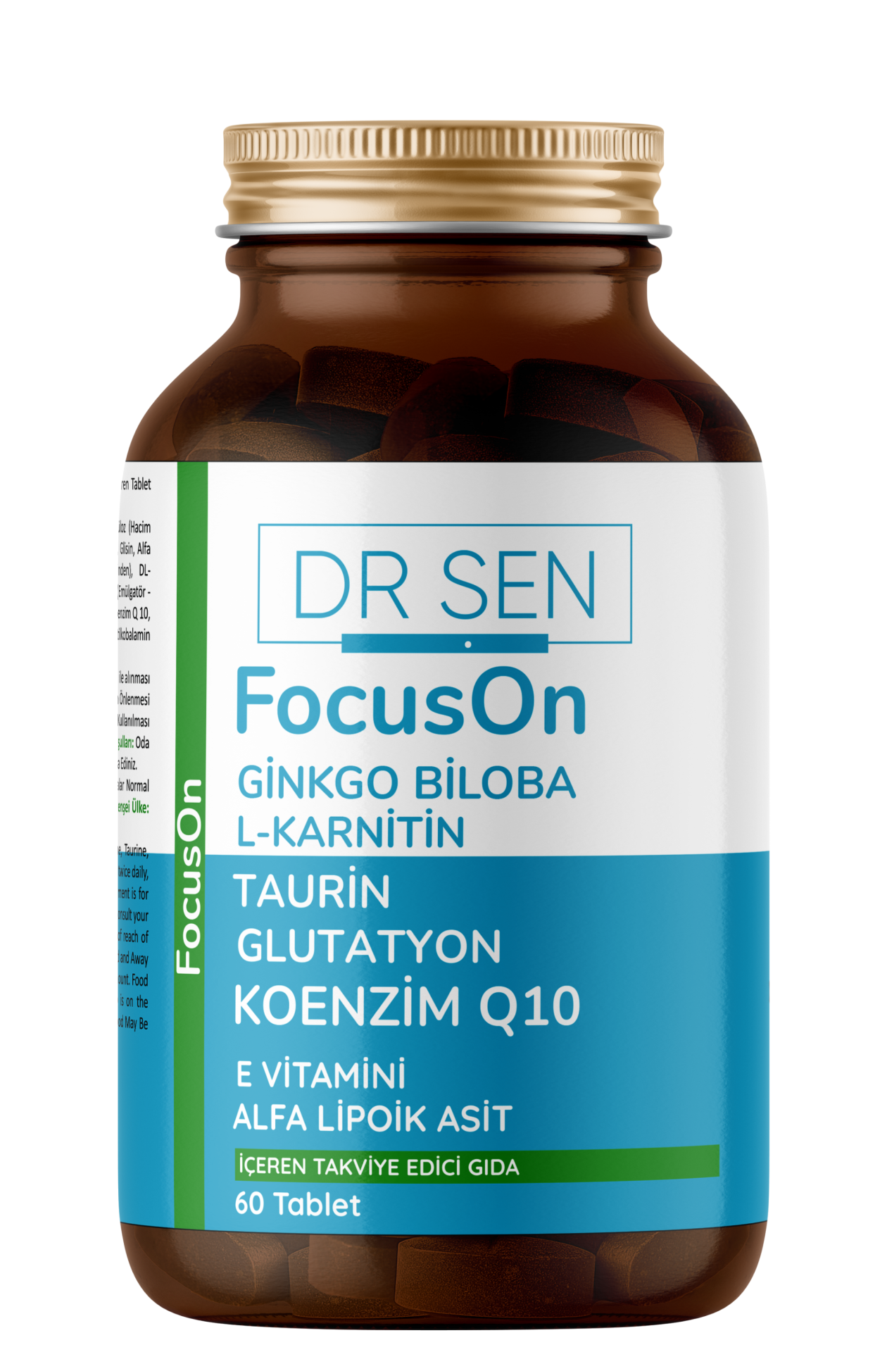 FocusOn Ginkgo Biloba Alfa Lipoik Asit Glutatyon  60 Tablet