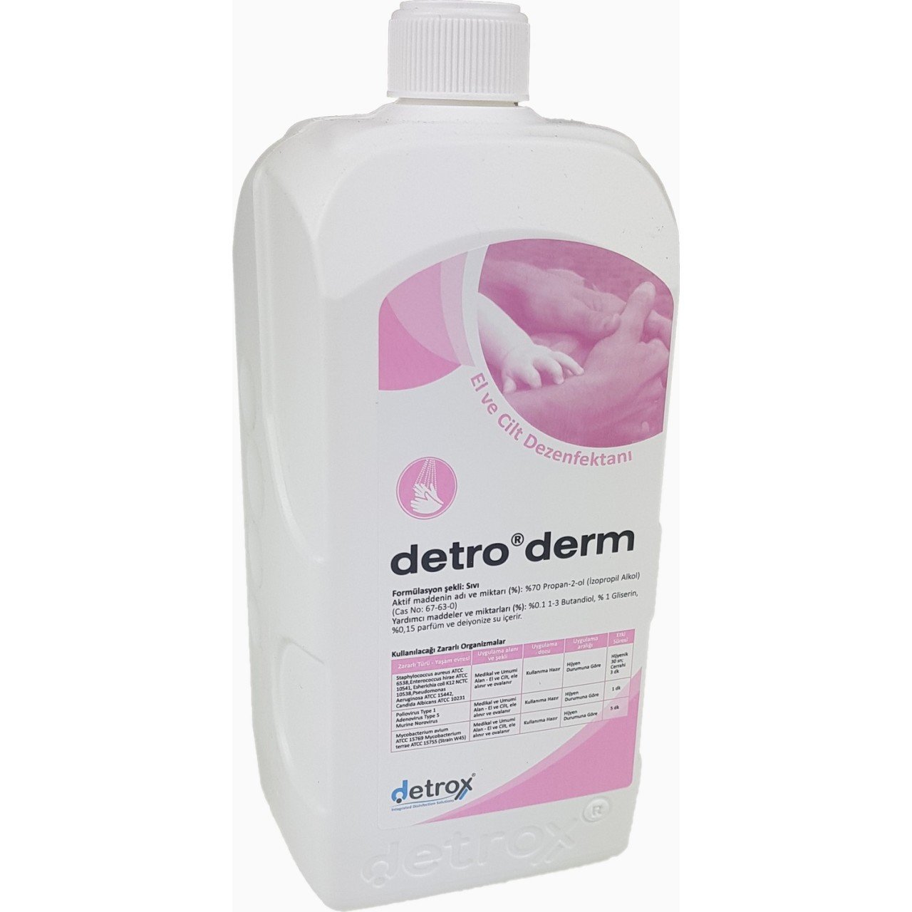 Detrox Detroderm El Ve Cilt Dezenfektanı 1 L