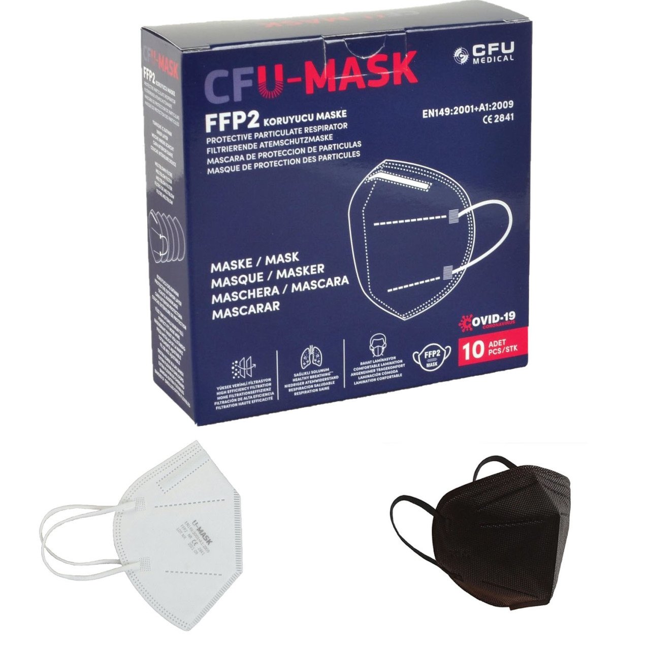 CFU U-Mask FFP2 N95 Maske 1 Adet