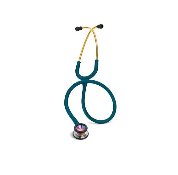 3M Littmann Classic II Pediatrik Stetoskop 2153, Gökkuşağı Yüzey Dinleme Çanı, Karayip Mavisi Hortum