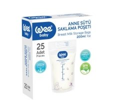 Wee Baby Anne Sütü Saklama Poşeti 200ml 25 Adet