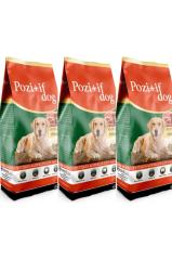 Pozitif Dog Köpek Maması Kuzu Etli Ve Pirinçli 15 Kg 3'lü