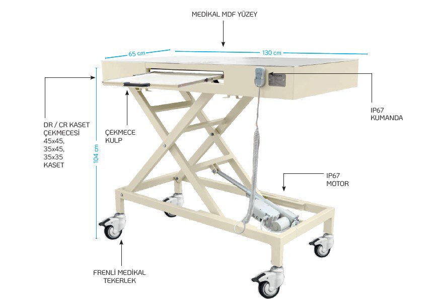 X-Ray CR DR Görüntüleme Masası