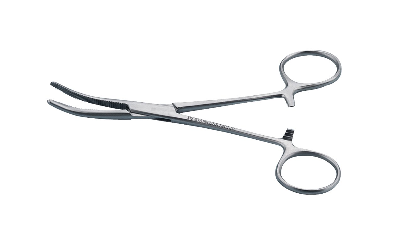 Kruuse Veteriner Hemostatik Pens 16 cm Eğri