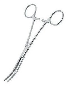 Kruuse Veteriner Hemostatik Pens 21 cm Eğri