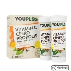 Youplus Vitamin C Çinko Propolis 20 Efervesan Tablet