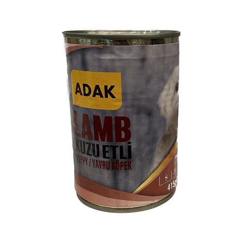 Adak Kuzu Etli Yavru Köpek Maması Konserve 415g