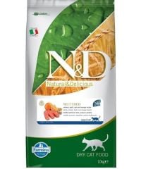 ND Neutered Tahıllı Somonlu Ve Portakallı Kısır Kedi Maması 10 Kg