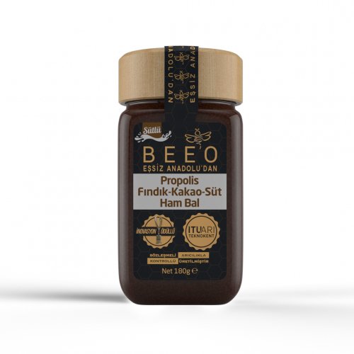 Beeo Propolis Kakao Fındık Ham Bal 180gr