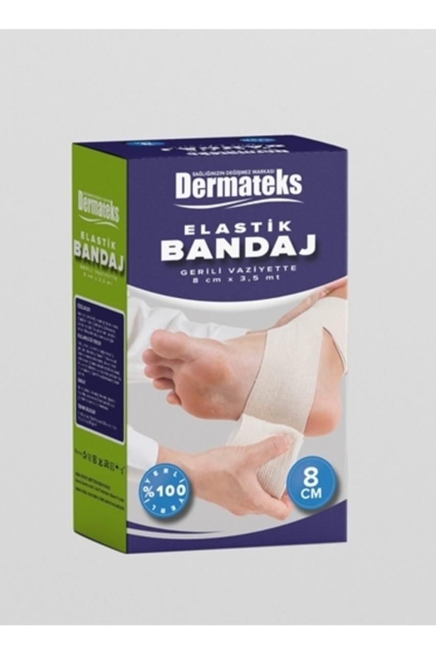 Dermateks Elastik Bandaj Ekru Gerildiğinde 8 cm X 3.5 M