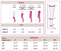 Medi 140-5/A Duomed CCL1 Dizaltı Burnu Açık Siyah Varis Çorabı