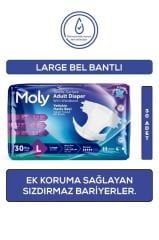 Moly Bel Bantlı Hasta Bezi Large 30'lu