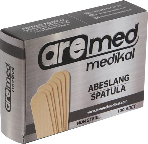 Aremed Abeslang Spatula Non-Steril 100 Adet