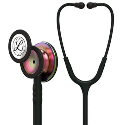 3M Littmann Classic III Stetoskop 5870 Gökkuşağı Dinleme Çanı 27 inç Siyah Hortum