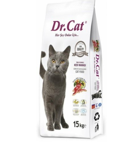 Dr Cat Kuzu Etli Yetişkin Kedi Maması 15 kg