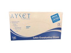 Ayset Latex Pudralı Eldiven Medium 100'lü