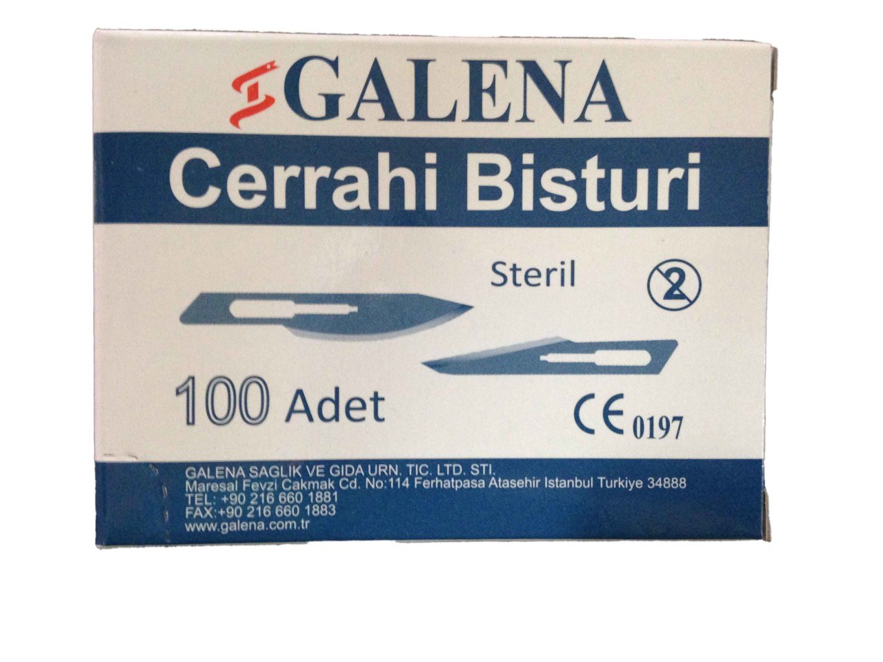 Galena Bistüri Ucu Karbon Çelik No:15