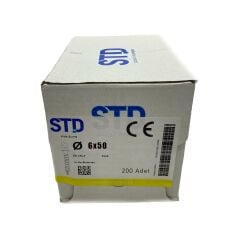 Sunta Vidası 6.0x50  (1Paket 200   Ad)