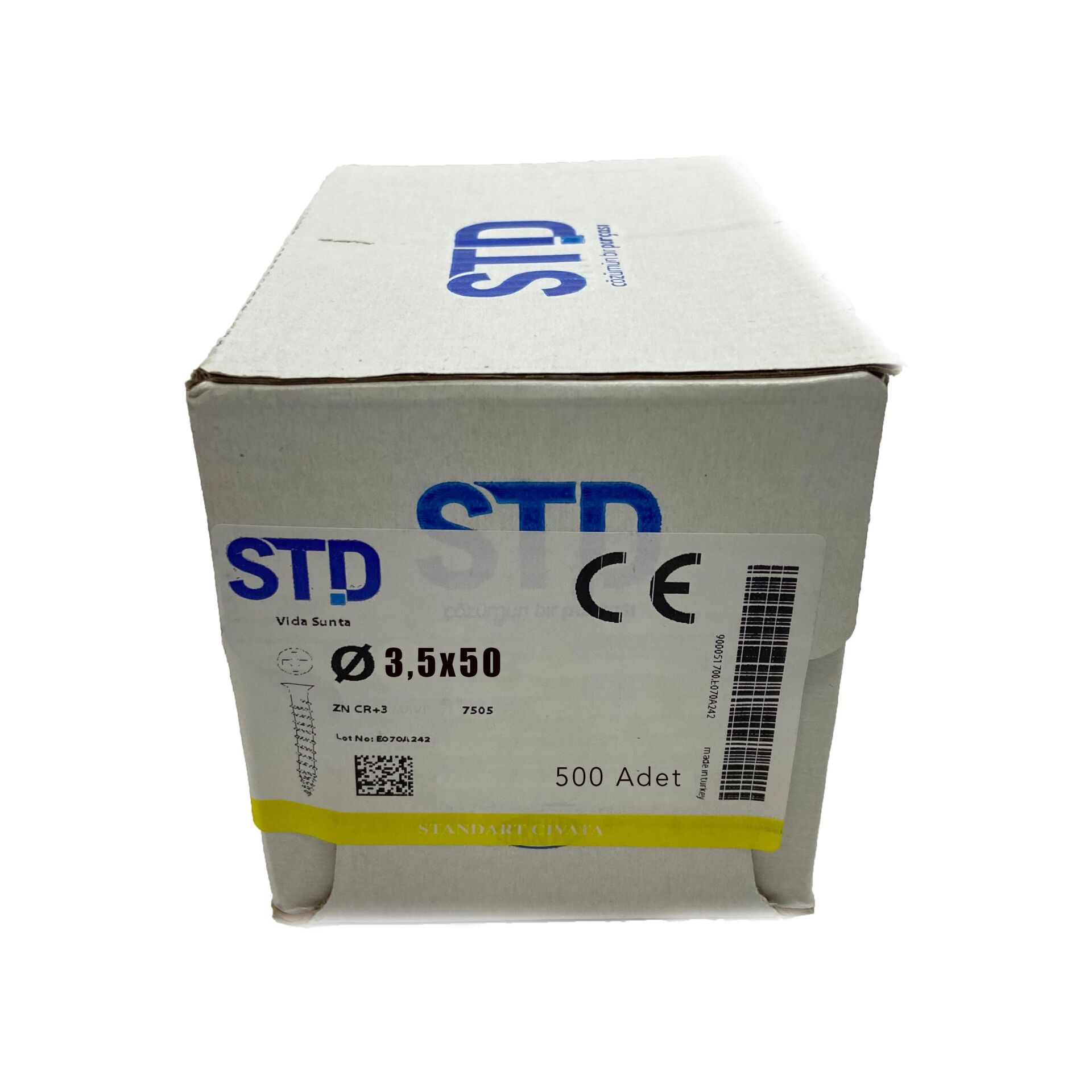 Sunta Vidası 3.5x50  (1Paket 500   Ad)