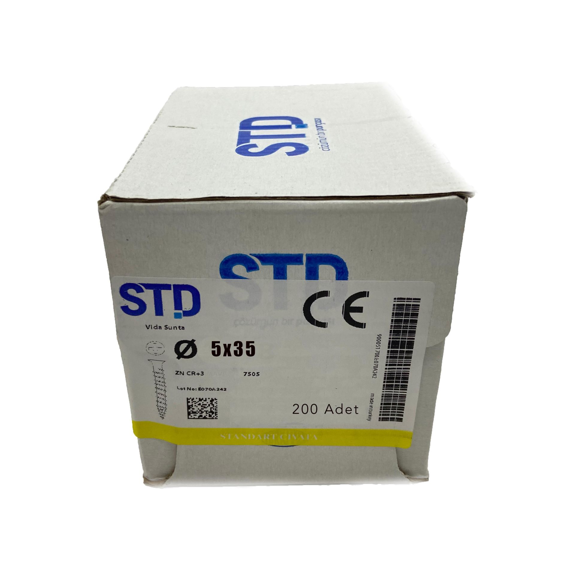 Sunta Vidası 5.0x35  (1Paket 200   Ad)