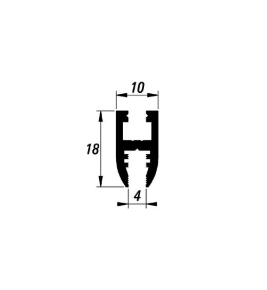 Cam Tutucu Çerçeve Kasası Alüminyum 3m(7600 Mekanizma Rayı)