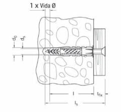 Hafele Ux-Pulsuz Üniversal Dübel 10x60mm