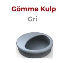 Yuvarlak Gömme Kulp Gri Q-50mm (0150)